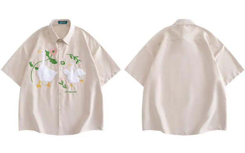 Flowered Goose Shirt