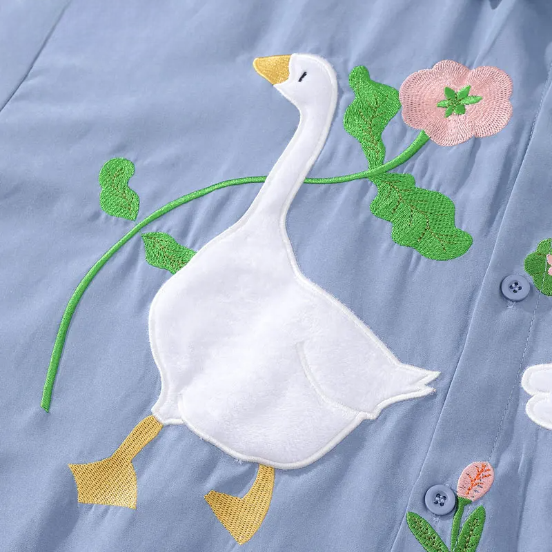 Flowered Goose Shirt