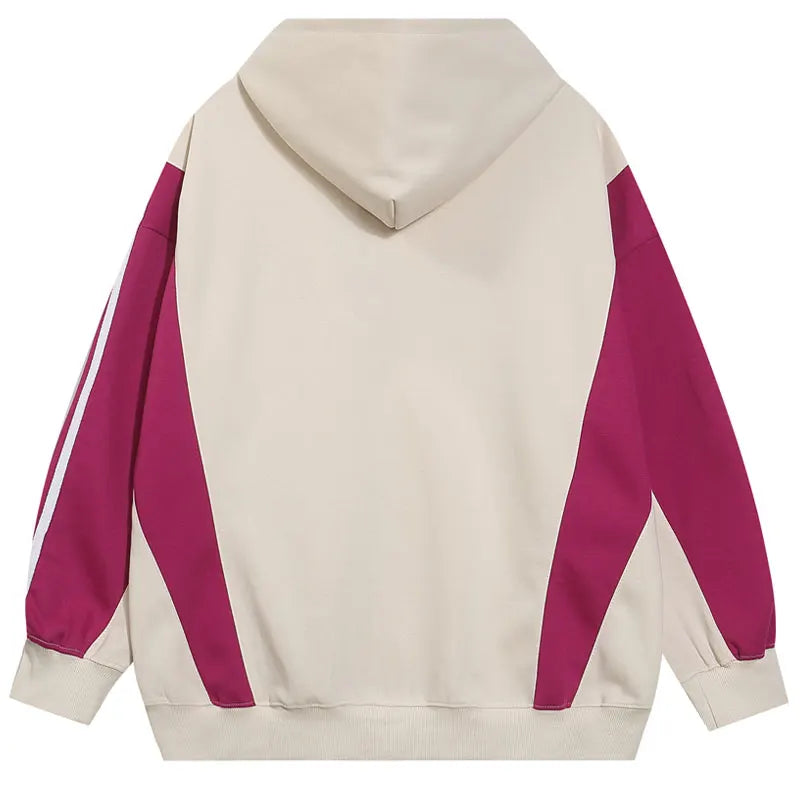 Abstract Zip Up Hoodie