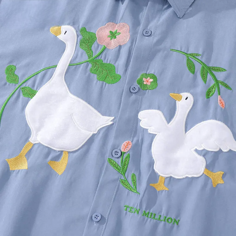 Flowered Goose Shirt